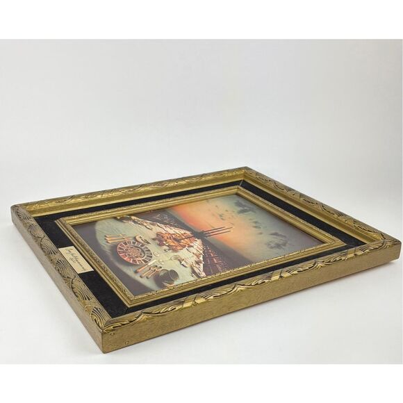 1967 The King Is Coming The Feast On Cardboard Bud Meyer Framed Print 16.5x19.5" - Picture 3 of 4